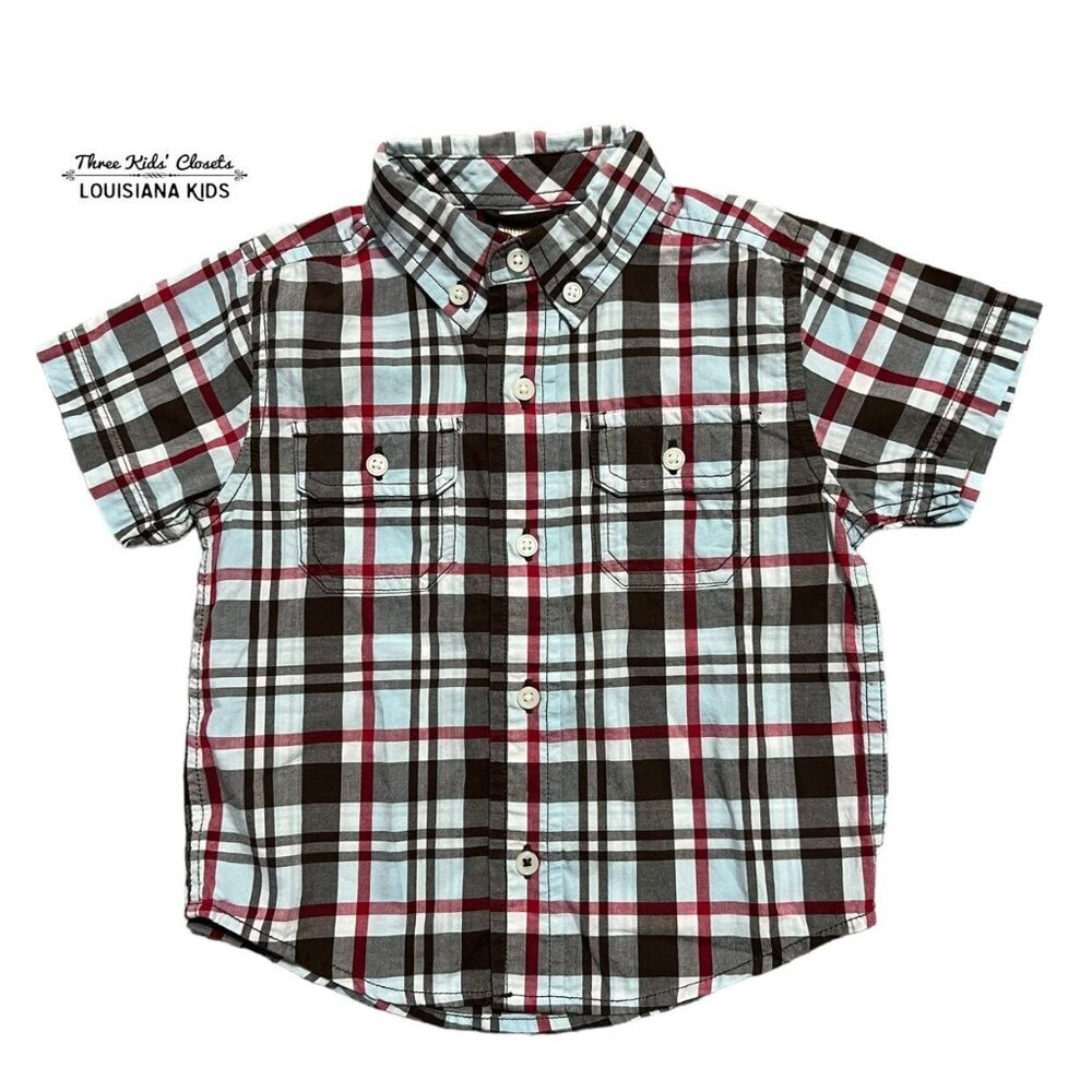 Gymboree 12-18m Plaid Button Down Shirt